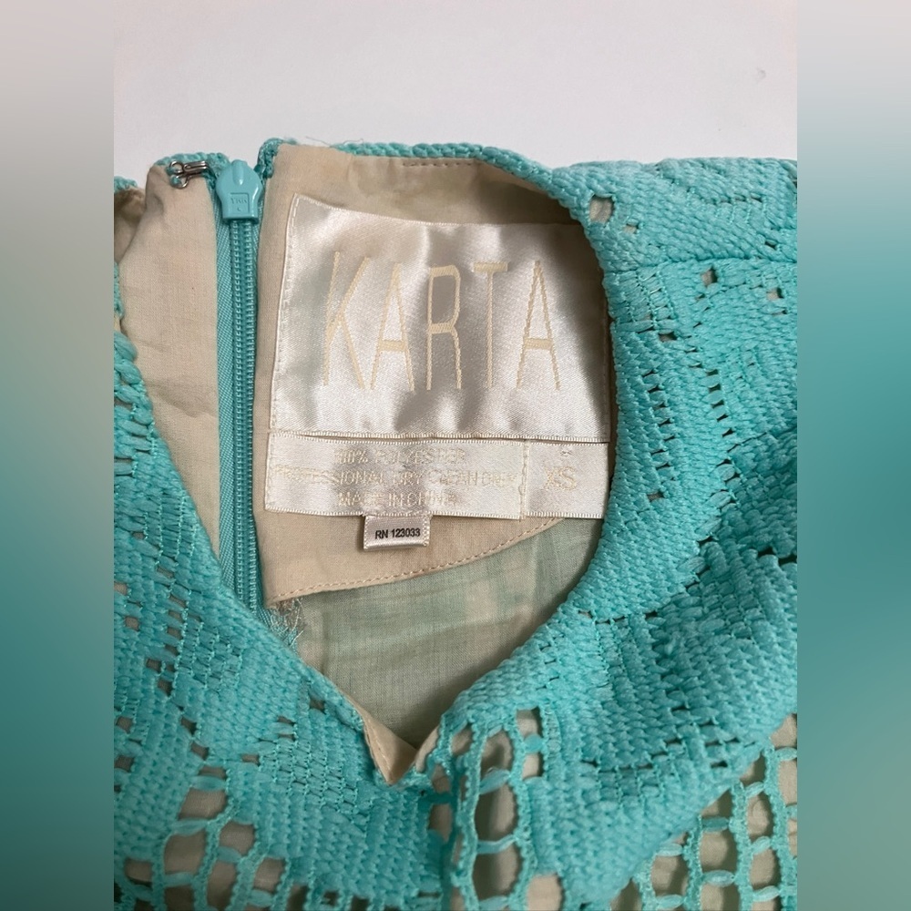 KARTA ultra mini tapestry overlay dress - Picture 2 of 3